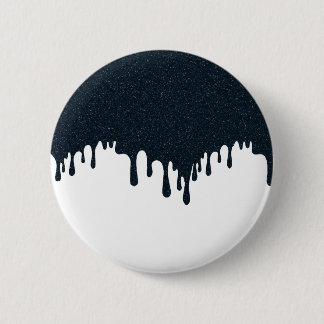 Custom Ink Drip Button – Charcoal on White