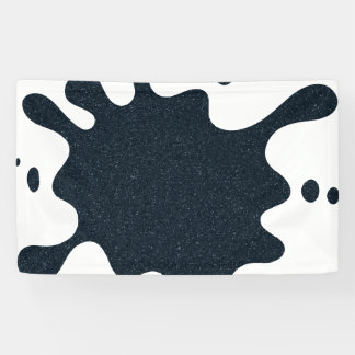 Custom Ink Splash Banner – Charcoal on White