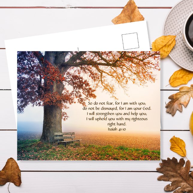 Custom Inspirational bible verse from Isaiah Bible Postcard (Creator Uploaded)