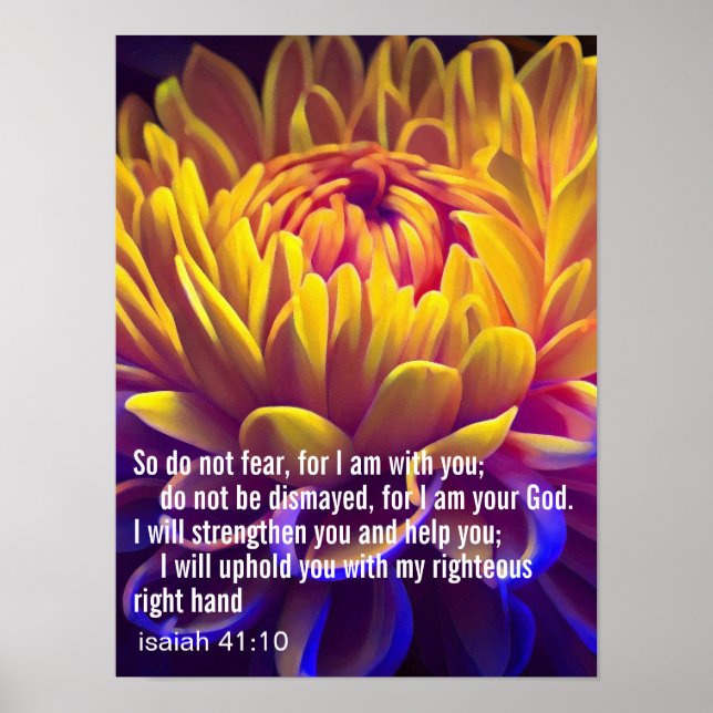 Custom Inspirational Bible Verse  Poster (Front)