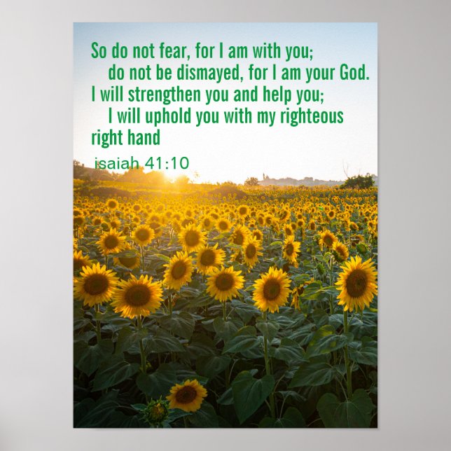 Custom Inspirational Bible Verse  Poster (Front)