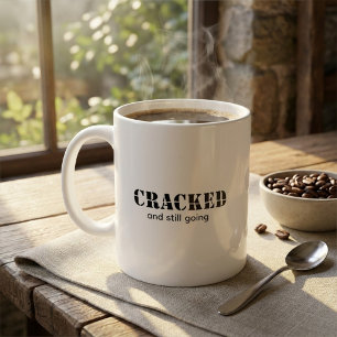 Custom Inspirational Cracked Text Coffee Mug