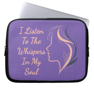 Custom Inspirational Purple Laptop Sleeve