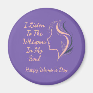 Custom Inspirational Purple Magnet