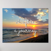 Custom Inspirational Quote Personalised Photo Poster (Front)