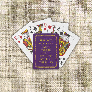 Custom Inspirational Quote Playing Cards