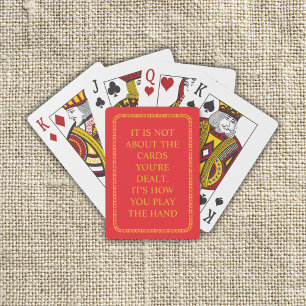 Custom Inspirational Quote Playing Cards