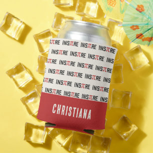 Custom InsPire Pi day   Happy Pi day Math Gifts Can Cooler