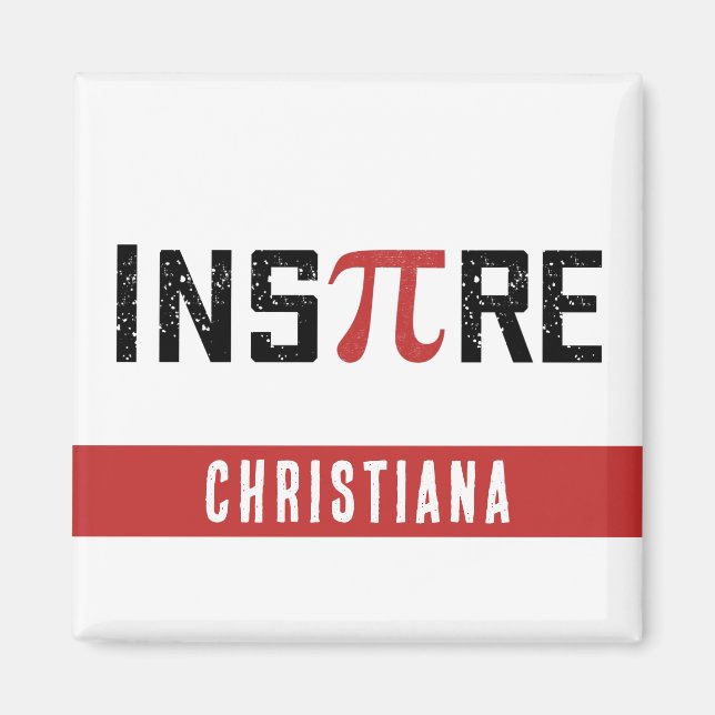 Custom InsPire Pi day | Happy Pi day Math Gifts Magnet (Front)