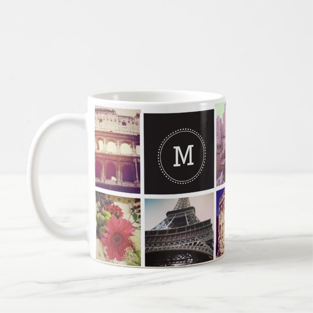 Custom Instagram 8 Photo Mug (Left)