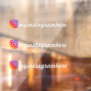 Custom Instagram Logo Social Media Handle Name