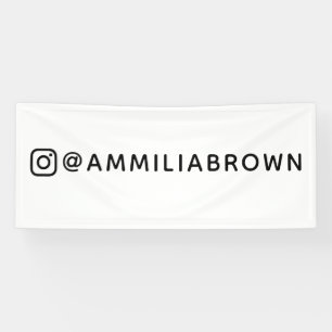 Custom Instagram Personalized Social Media Brand Banner