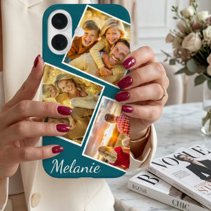 Custom Instagram Photo Collage Personalised Name  iPhone 16 Case
