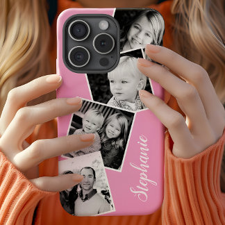 Custom Instagram Photo Collage Personalised Name Case-Mate iPhone Case
