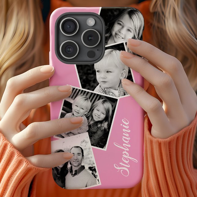 Custom Instagram Photo Collage Personalised Name Case-Mate iPhone Case (Creator Uploaded)