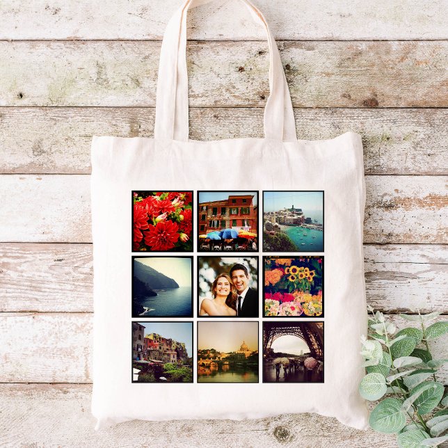 Custom Instagram Photo Collage Personalised Tote (Creator Uploaded)