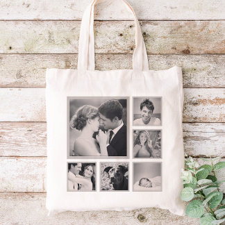 Custom Instagram Photo Collage Tote Bag
