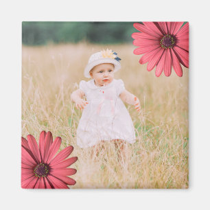 Custom Instagram Photo Create Your Own Daisies Magnet