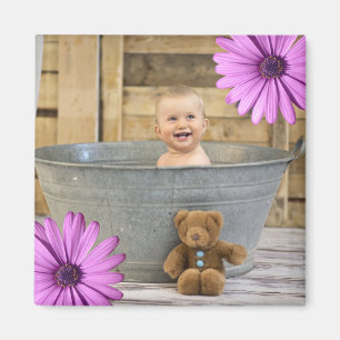 Custom Instagram Photo Create Your Own Flowers Magnet