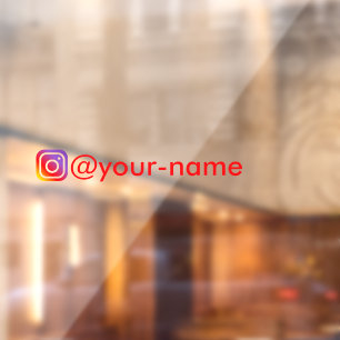 custom instagram sticker for car window sticker