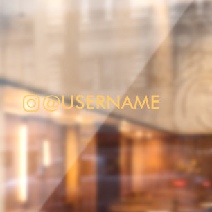 custom instagram sticker for car window sticker