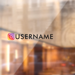 custom instagram sticker for car window sticker