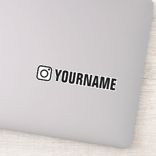 Custom instagram symbol icon vinyl stickers