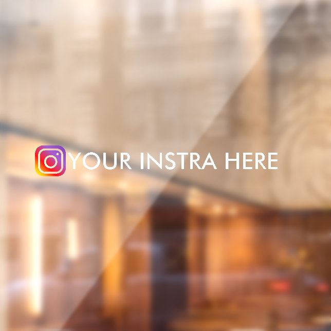 Custom Instagram Username window car decal  (Sheet 2)