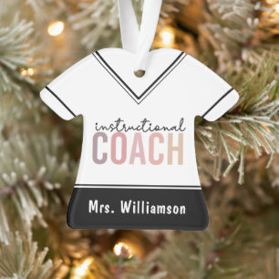 Custom Instructional Coach Educational Coach Gift Ornament