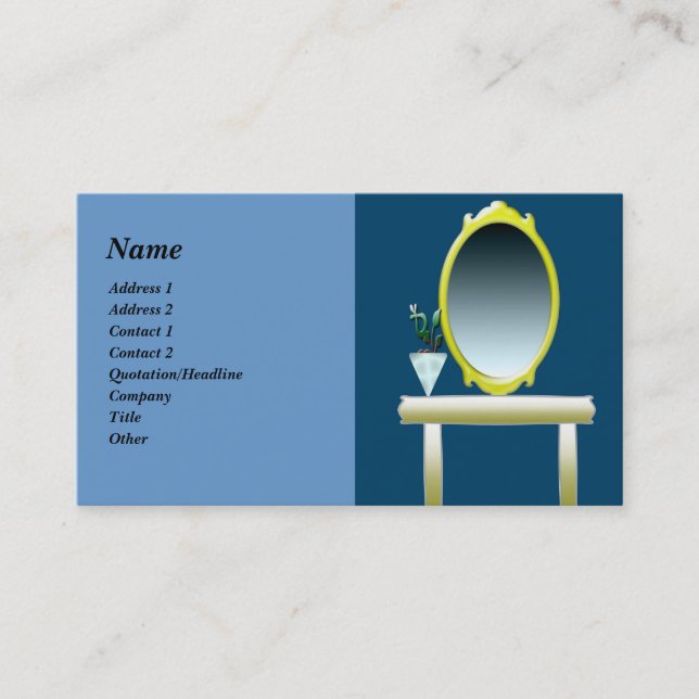 Custom Interior Designer Business Card (Front)