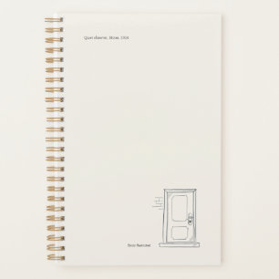 Custom Introvert Gift Quiet Solitude Closed Door Planner