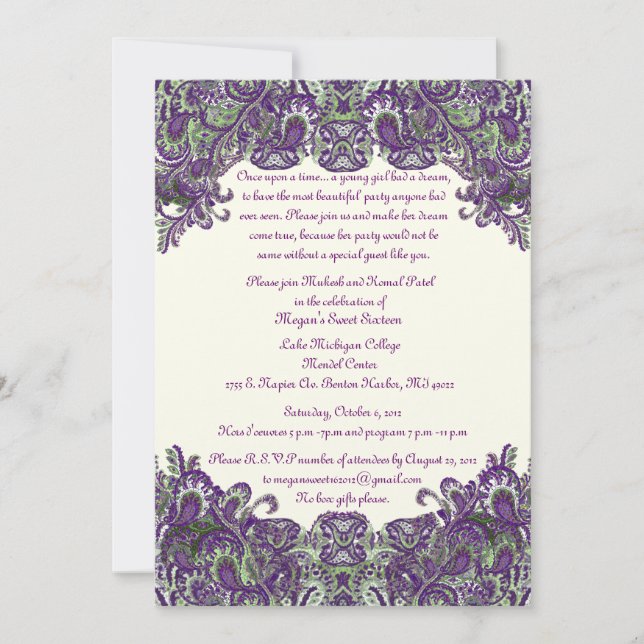 custom invitation (Front)