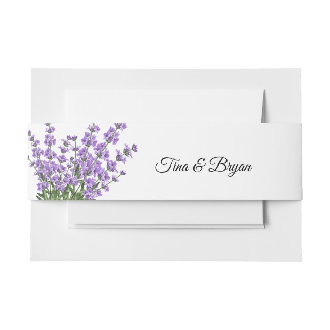 Custom Invitation Belly Band (Front Example)