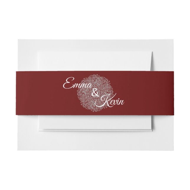Custom Invitation Belly Band (Front Example)
