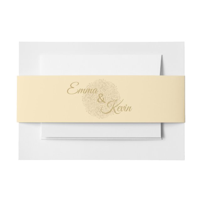 Custom Invitation Belly Band (Front Example)