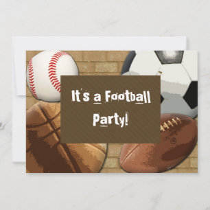Custom Invitation, Sports Party, Birthday or Any.. Invitation