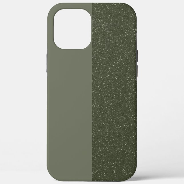 Custom iPhone 12 Pro Max Case – Moss Green Duo (Back)