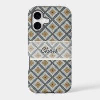 Custom Iphone Brown Grey case