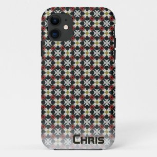Custom Iphone grey black white cellphone case