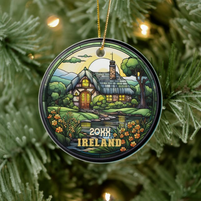 Custom Ireland Souvenir Ceramic Tree Decoration (Tree)