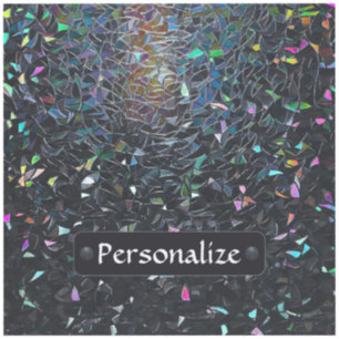 Custom Iridescent Abstract Stained Glass Pattern