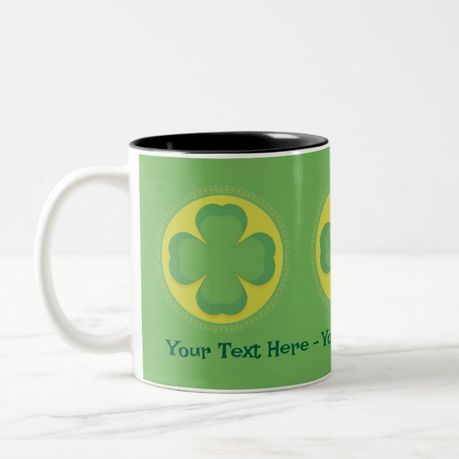 Custom Irish Shamrock Mug  (Left)