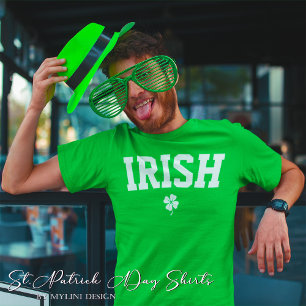 Custom Irish Shamrock St Patricks Day T-Shirt