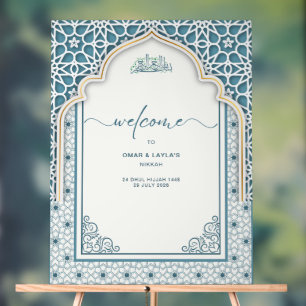 Custom Islamic Wedding Welcome Acrylic Sign