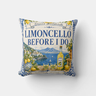 custom italian lemon bachelorette Bridal party Cushion