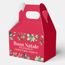 Custom Italian Surname Name Christmas