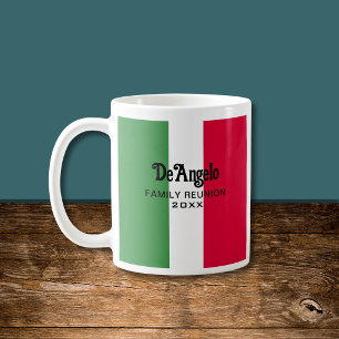Custom Italian Surname Name Reunion Coffee Mug
