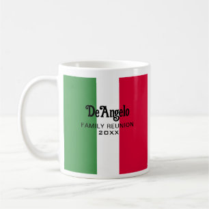 Custom Italian Surname Name Reunion Coffee Mug