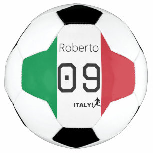 Custom Italy Soccer National Flag Colors Athlete Ball