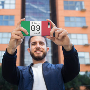 Custom Italy Soccer National Flag Colours Athlete iPhone 15 Pro Case